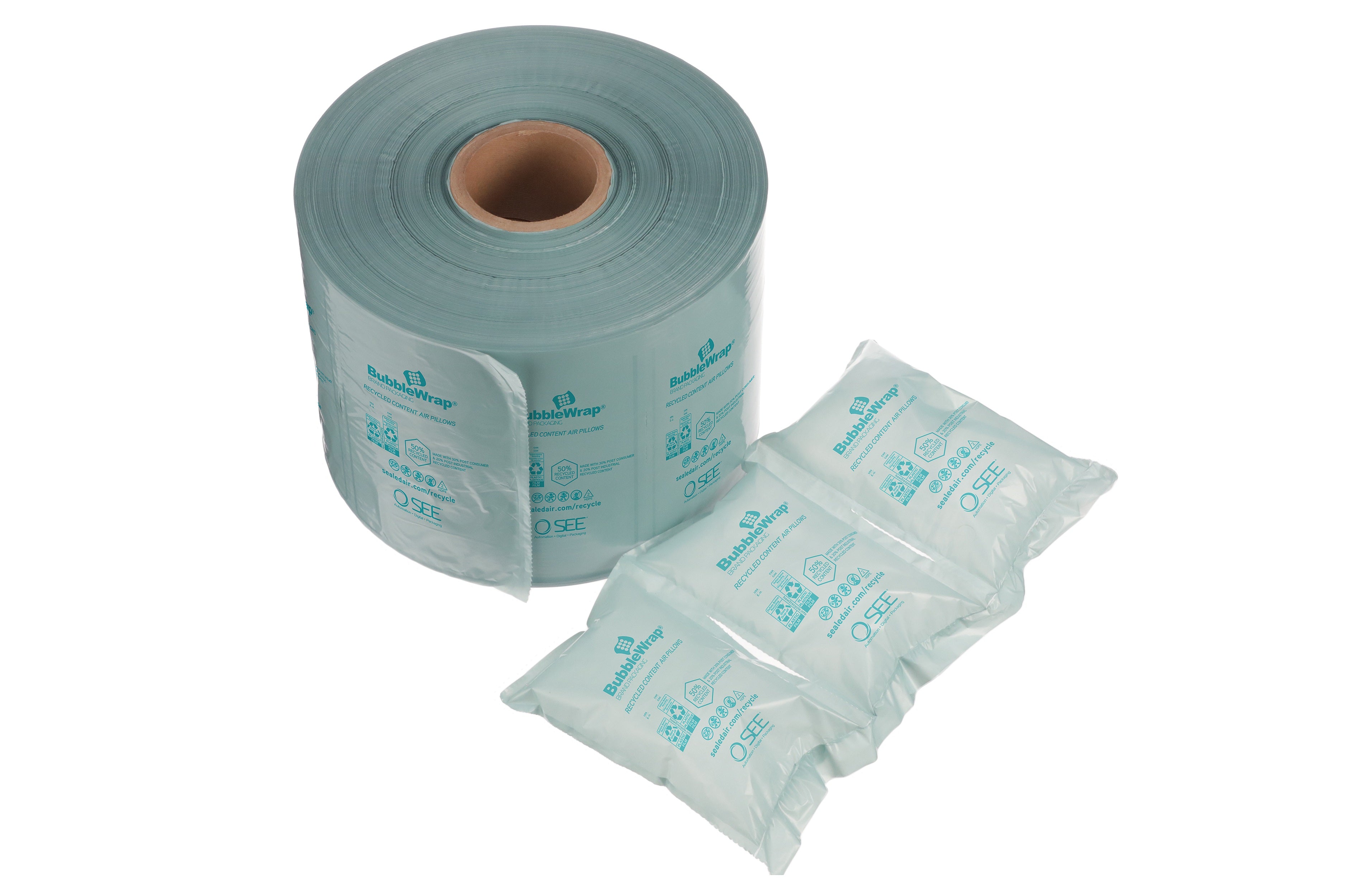 4-Pack Air Pillow Cushion Roll For Packaging - 984ft X 4" X 8" Bubble Film (Viecam)
